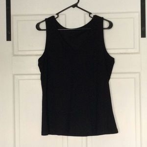 Black V neck Top